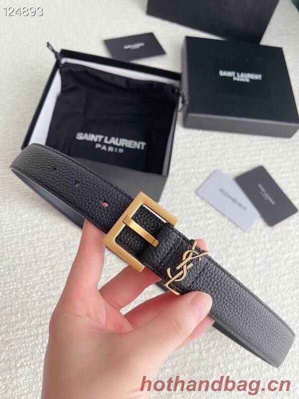 YSL calf leather 30MM BELT SL1459