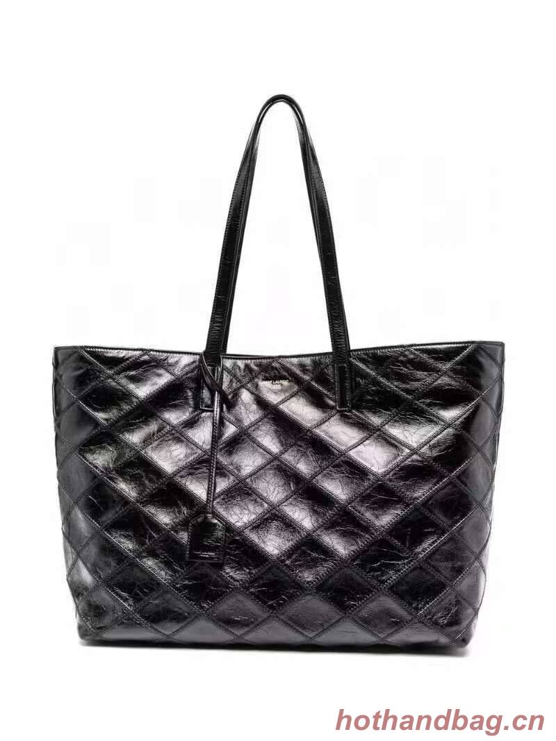 Yves Saint Laurent GABY SATCHEL IN QUILTED LAMBSKIN Y494195 black