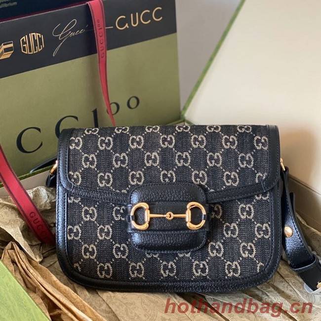 Gucci Horsebit 1955 shoulder bag 602204  Black