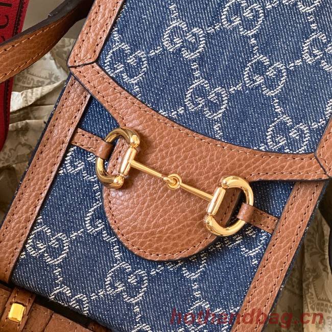 Gucci Horsebit 1955 mini bag 625615 blue