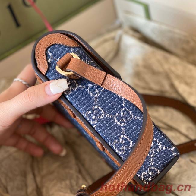 Gucci Horsebit 1955 mini bag 625615 blue