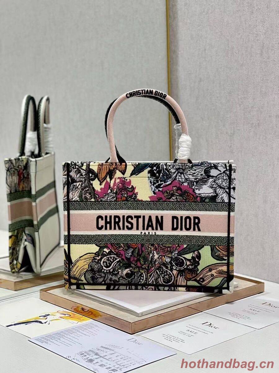 SMALL DIOR BOOK TOTE Embroidery C1287-20