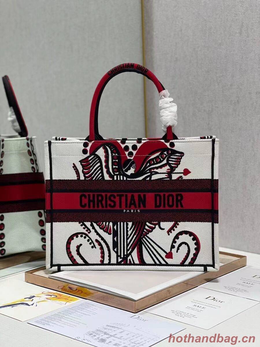 SMALL DIOR BOOK TOTE Embroidery C1287-21