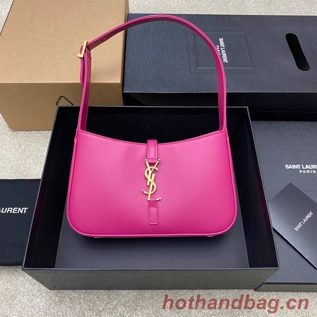 YSL LE 5 A 7 HOBO BAG IN SMOOTH LEATHER Y687228 rose