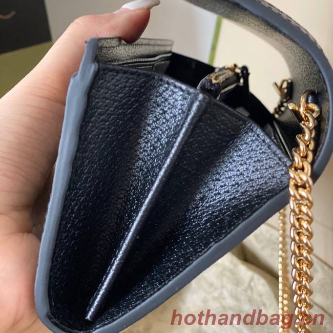 Gucci Jackie 1961 GG chain wallet 652681 blue