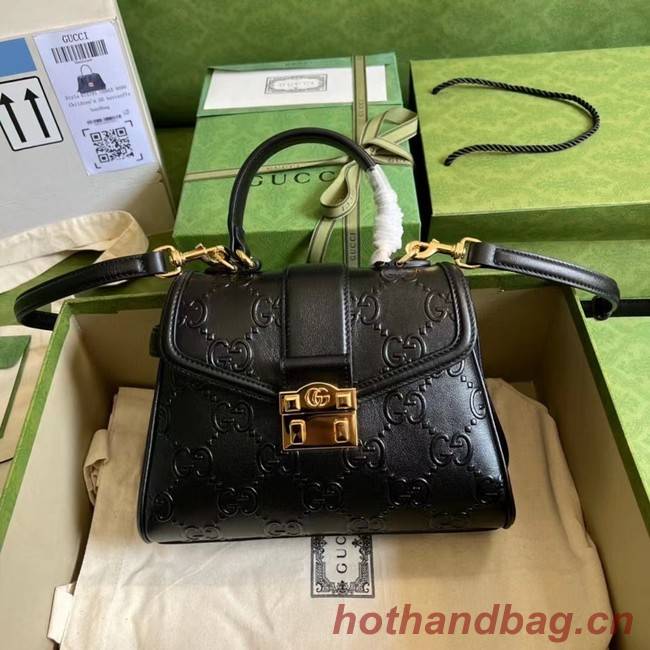 Gucci Small GG top handle bag 675791 black