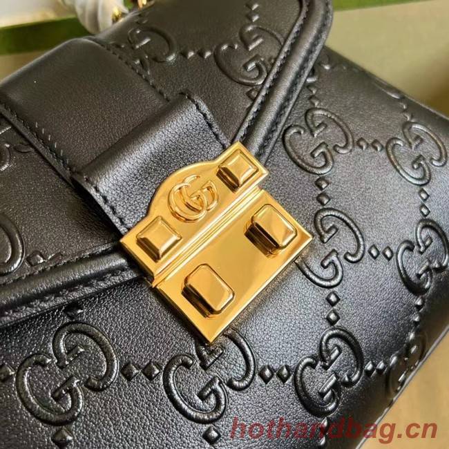 Gucci Small GG top handle bag 675791 black