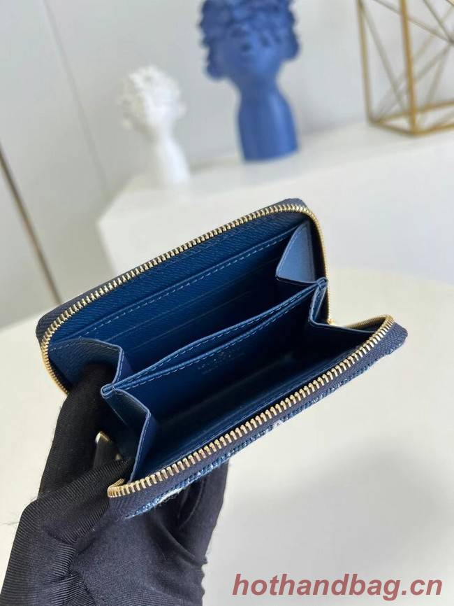 Louis Vuitton ZIPPY COIN PURSE M81185 Navy Blue