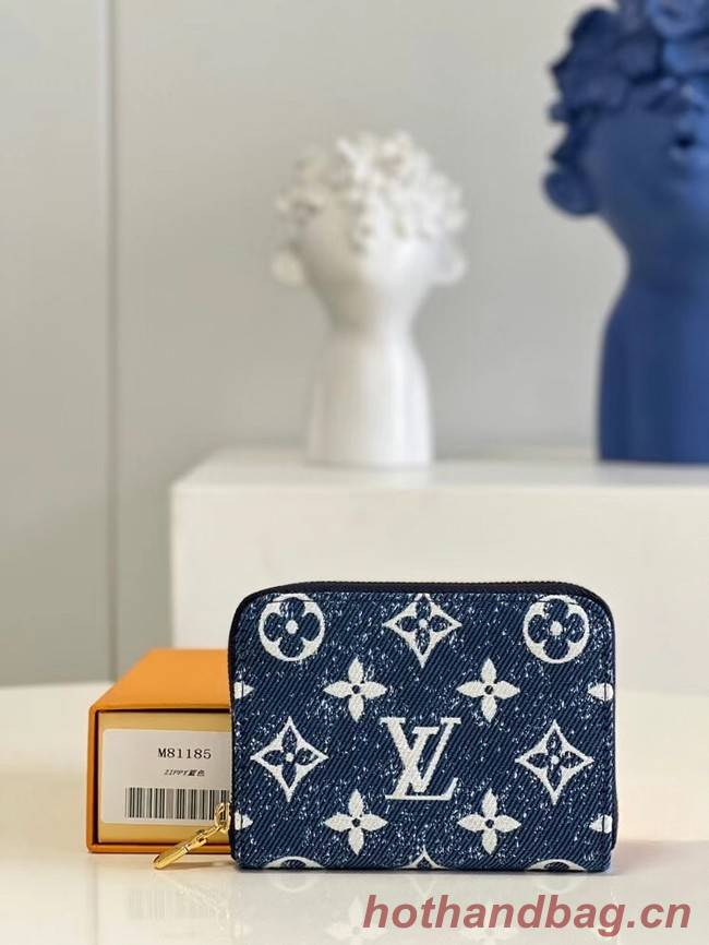 Louis Vuitton ZIPPY COIN PURSE M81185 Navy Blue