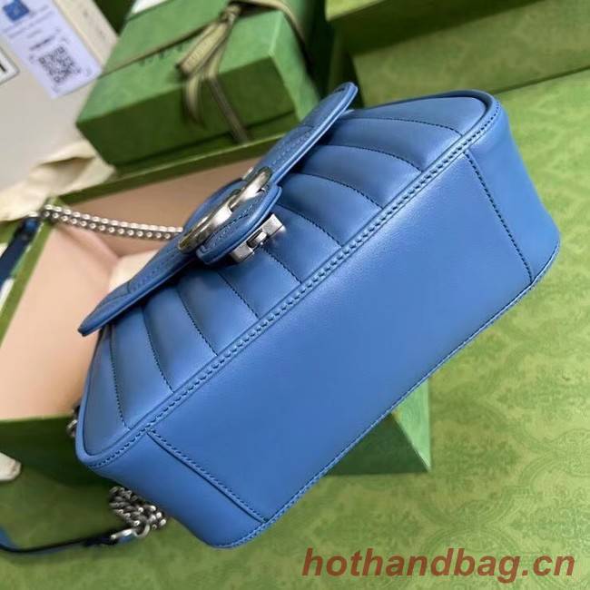 Gucci GG Marmont small shoulder bag 583571 blue