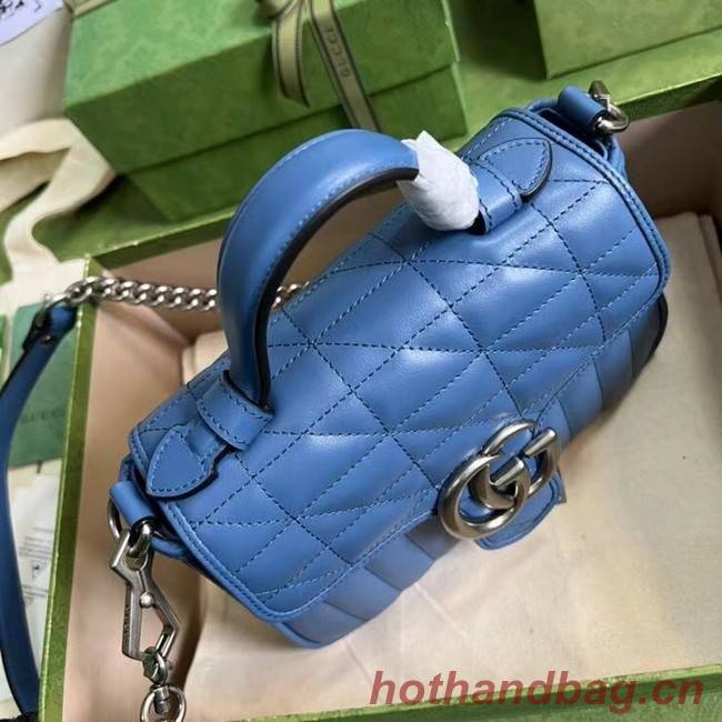 Gucci GG Marmont small shoulder bag 583571 blue