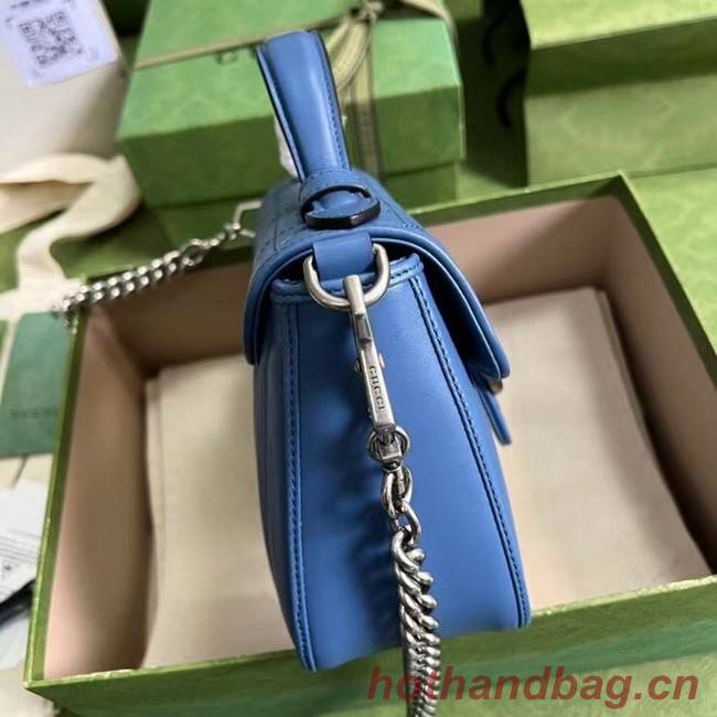 Gucci GG Marmont small shoulder bag 583571 blue