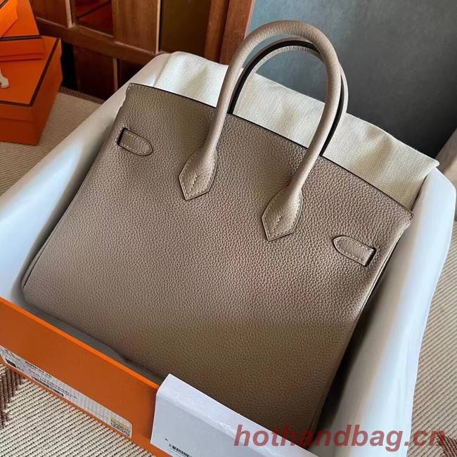 Hermes original Togo Leather HB25O light gray