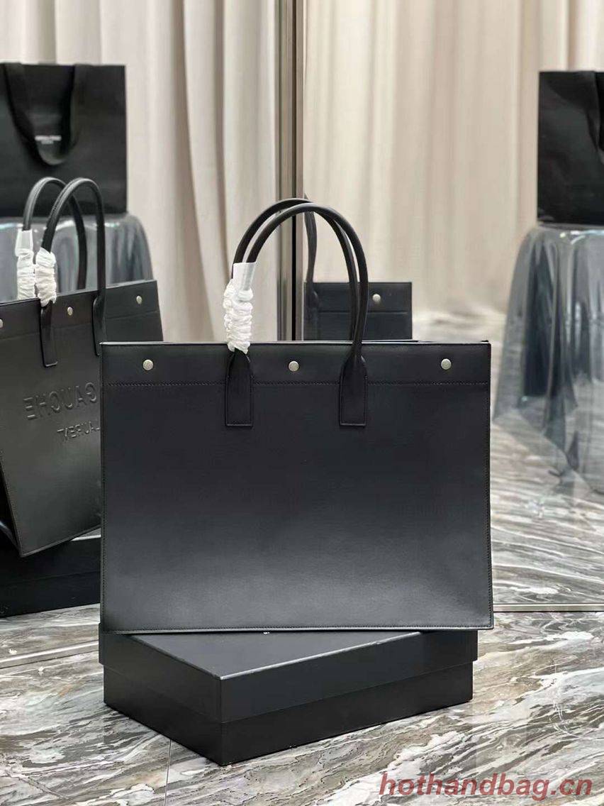 Yves Saint Laurent Calf leather shopping bag Y677480 black