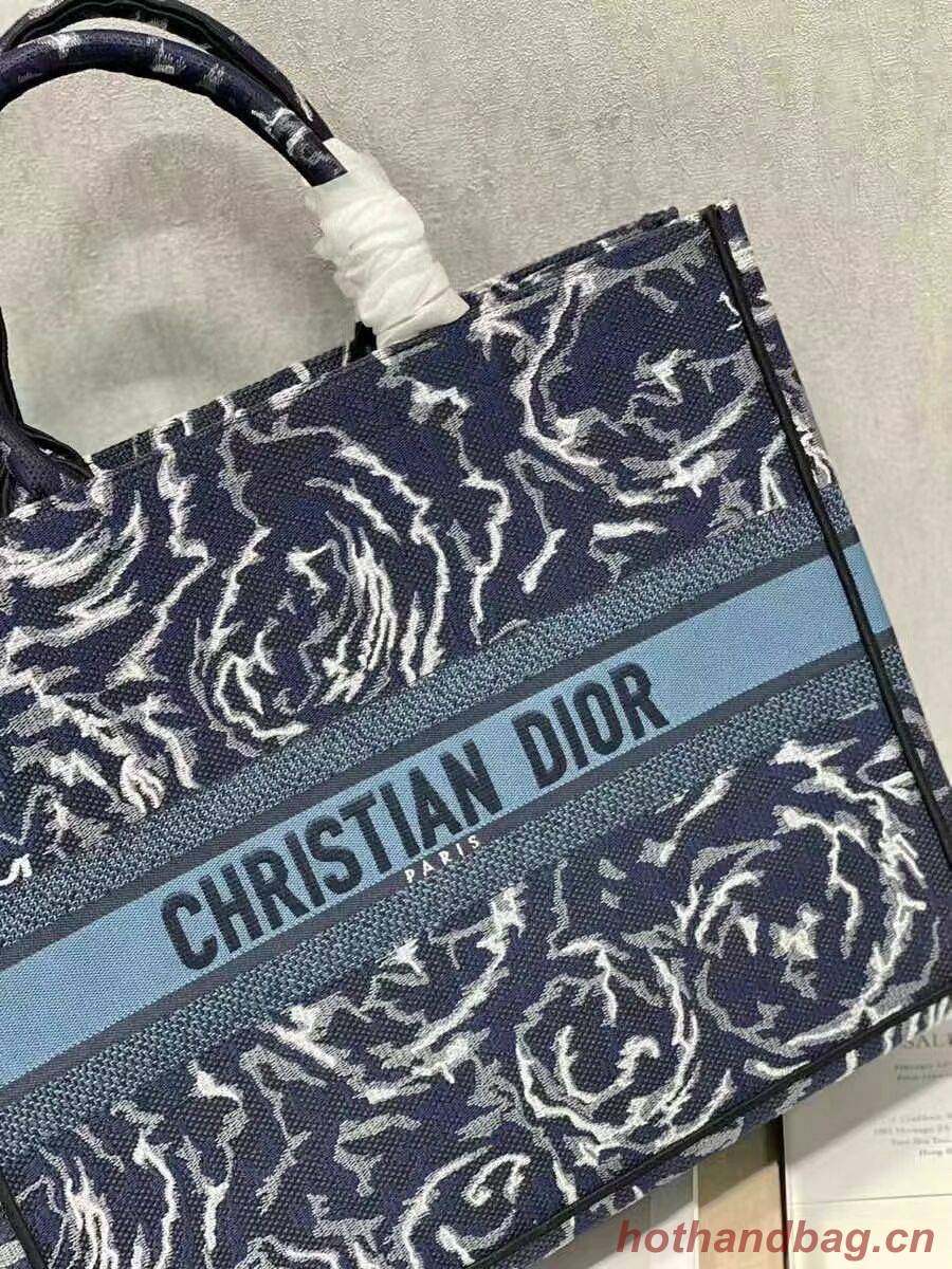 DIOR BOOK TOTE Embroidery C1286-32 blue