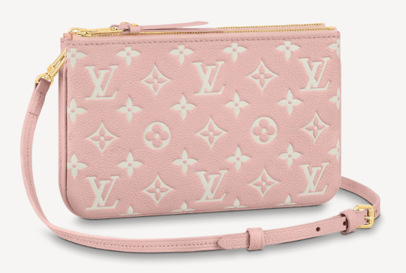 Louis Vuitton DOUBLE ZIP POCHETTE M81429 Candy Pink