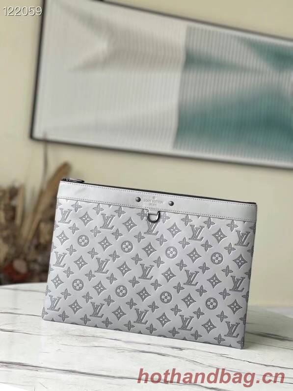 Louis Vuitton Monogram Empreinte POCHETTE VOYAGE M81385 gray