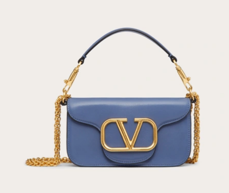 VALENTINO GARAVANI MINI LOCO Calf leather Shoulder Bag 1W2B0K blue