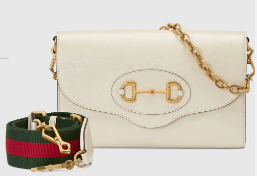 Gucci Horsebit 1955 small bag 677286 white