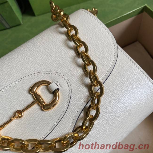 Gucci Horsebit 1955 small bag 677286 white