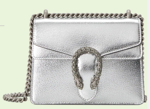 Gucci Dionysus lame mini bag 421970 Silver