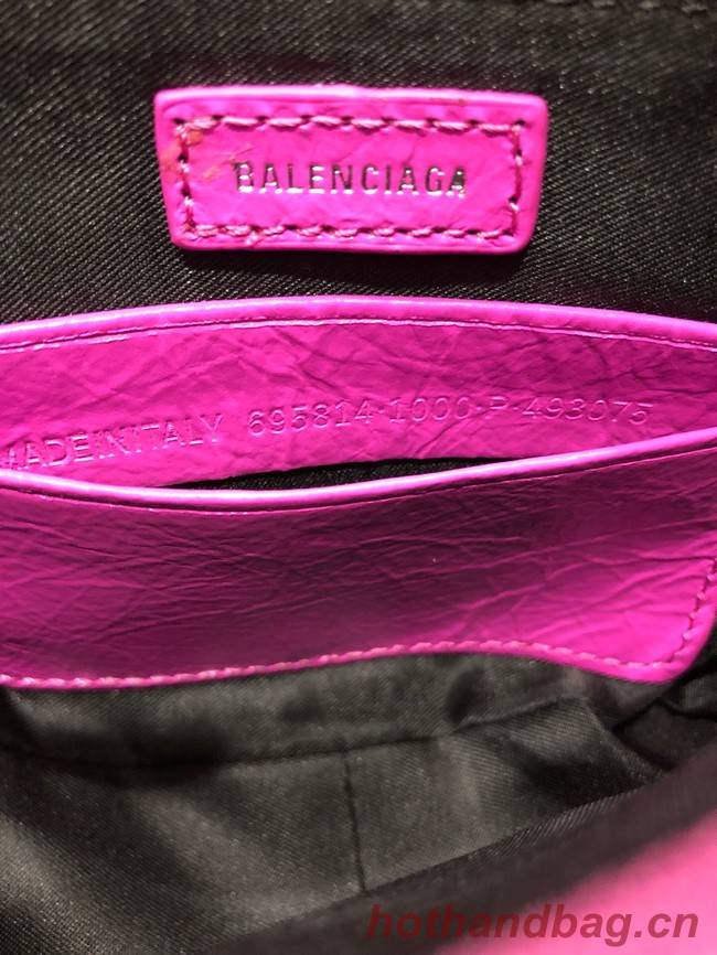 Balenciaga LE CAGOLE MINI PURSE WITH CHAIN 6958141 bright pink