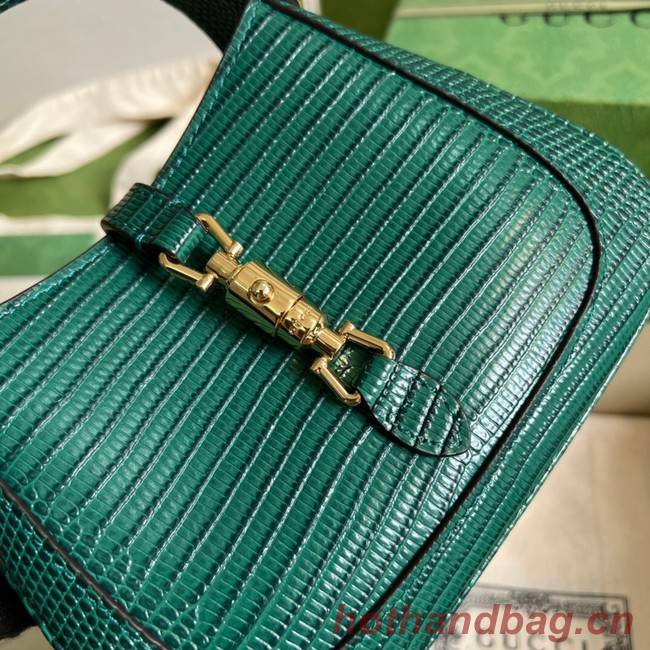 Gucci Jackie 1961 lizard mini bag 675799 green