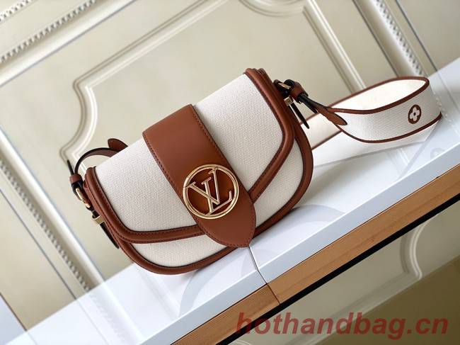 Louis Vuitton Taurillonleather and canvas trim M59446 brown