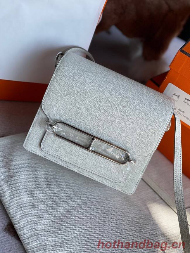 Hermes Roulis 19cm Evercolor 9D H9003 white&Silver