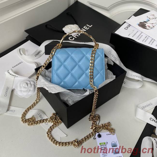 Chanel CLUTCH WITH CHAIN AP2758 blue