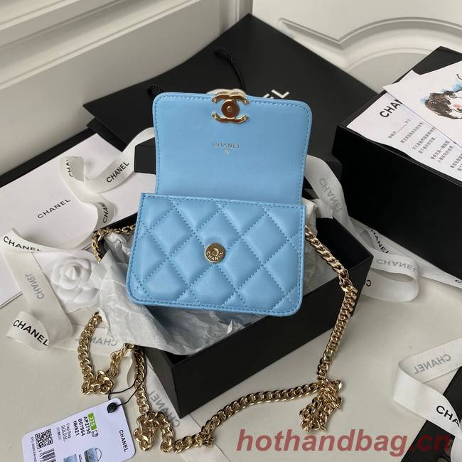 Chanel CLUTCH WITH CHAIN AP2758 blue