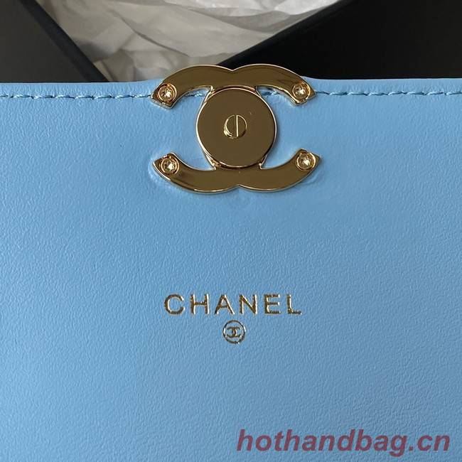 Chanel CLUTCH WITH CHAIN AP2758 blue