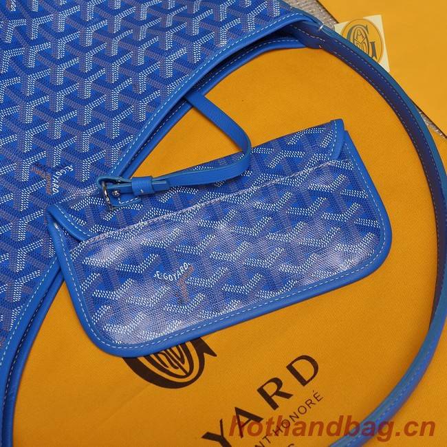 Goyard Calfskin Leather hobo bag G9983 blue