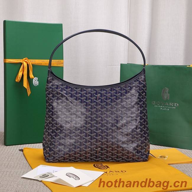 Goyard Calfskin Leather hobo bag G9983 dark blue