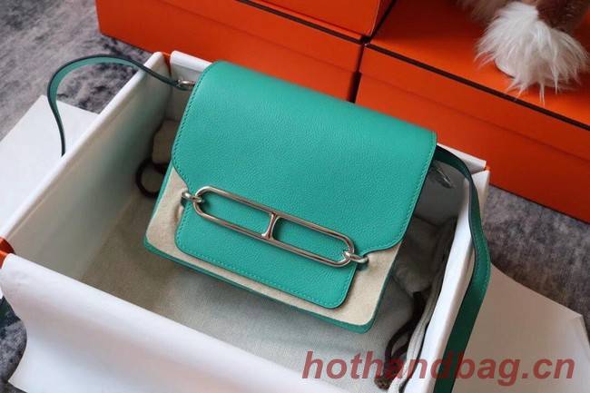 Hermes Roulis 19cm Evercolor 9D H9003 Lake water green&Silver