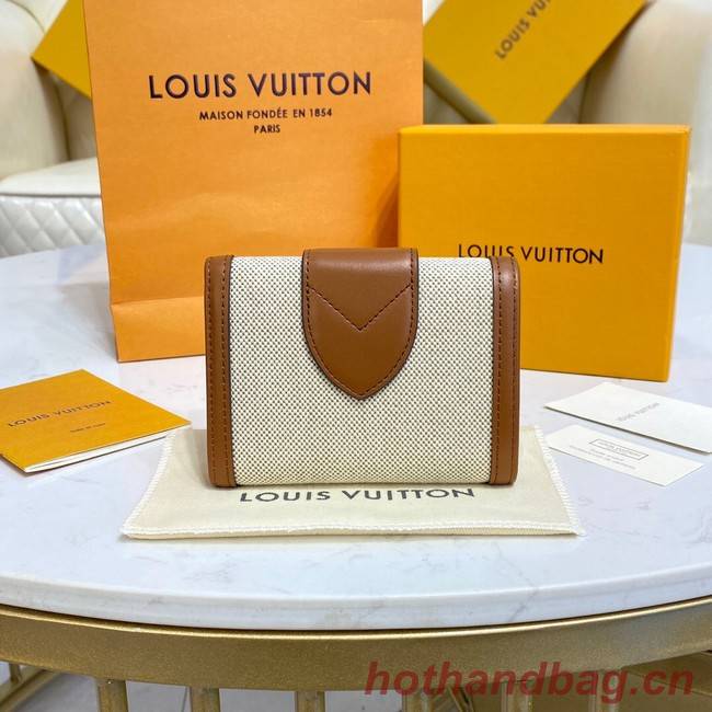 Louis Vuitton LV PONT 9 COMPACT WALLET M81393 brown