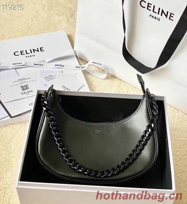 Celine MEDIUM AVA CHAIN IN SMOOTH CALFSKIN 199583 BLACK