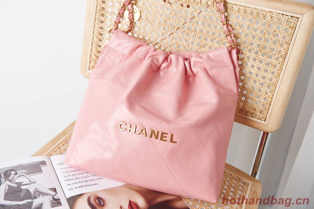 CHANEL 22 SMALL HANDBAG AS3260 pink