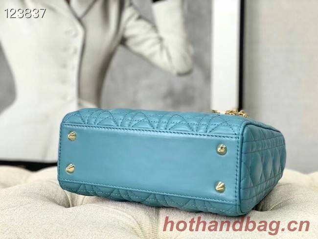 LADY DIOR MY ABCDIOR BAG Cannage Lambskin M0538O light blue