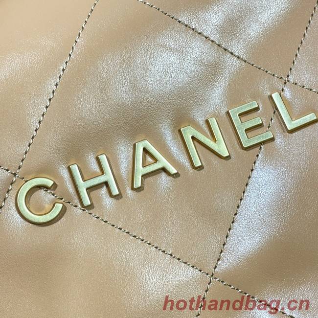 CHANEL 22 HANDBAG AS3262 apricot