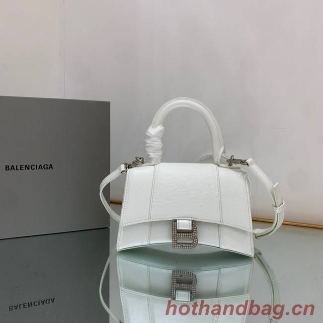 Balenciaga HOURGLASS SMALL TOP HANDLE BAG 59353 WHITE