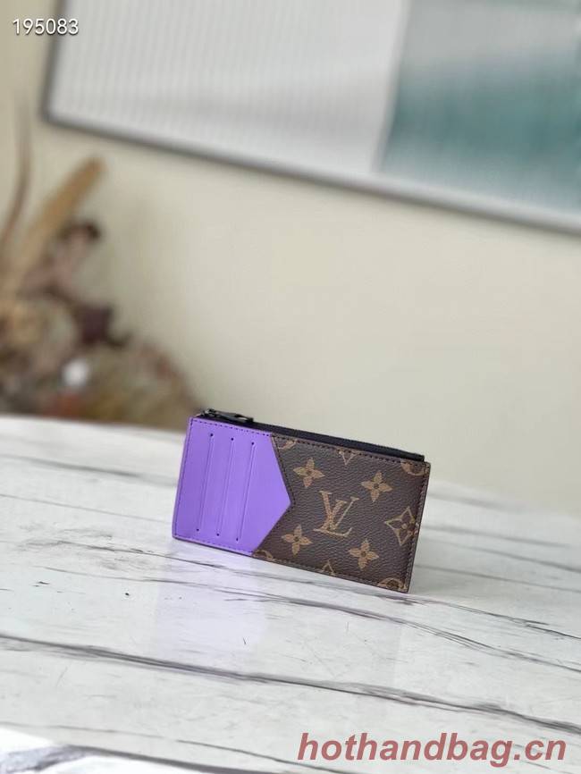 Louis Vuitton COIN CARD HOLDER M81627 purple