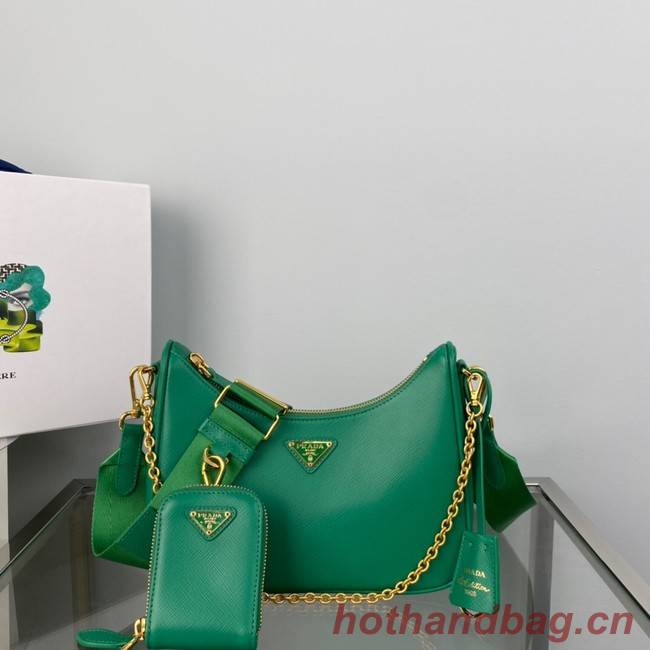 Prada Re-Edition 2005 Saffiano shoulder bag 1BH204 green