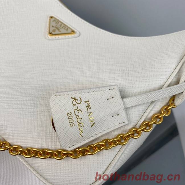 Prada Re-Edition 2005 Saffiano shoulder bag 1BH204 white