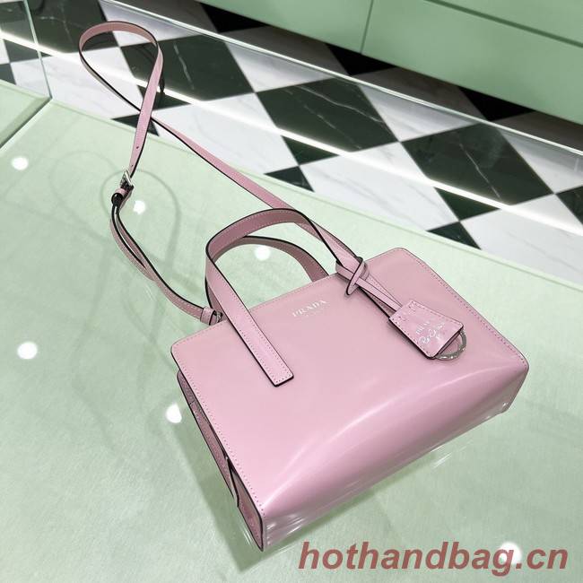 Prada Re-Edition 1995 brushed-leather small shoulder bag 1BA357 pink