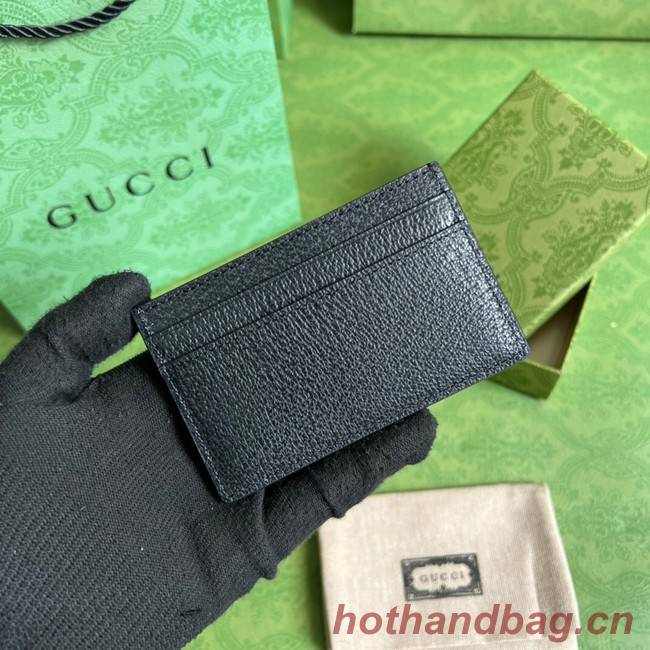 Gucci Card case 657588 black&black-toned hardware