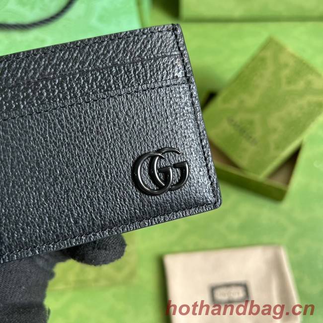 Gucci Card case 657588 black&black-toned hardware