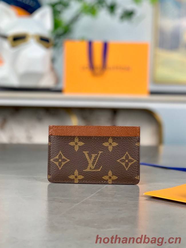 Louis Vuitton CARD HOLDER M60703 brown