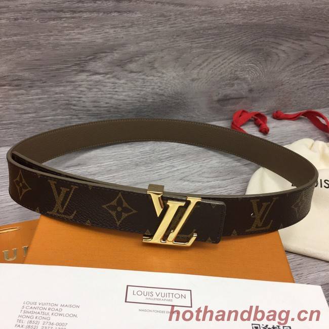 Louis Vuitton calf leather 35MM BELT M0454S