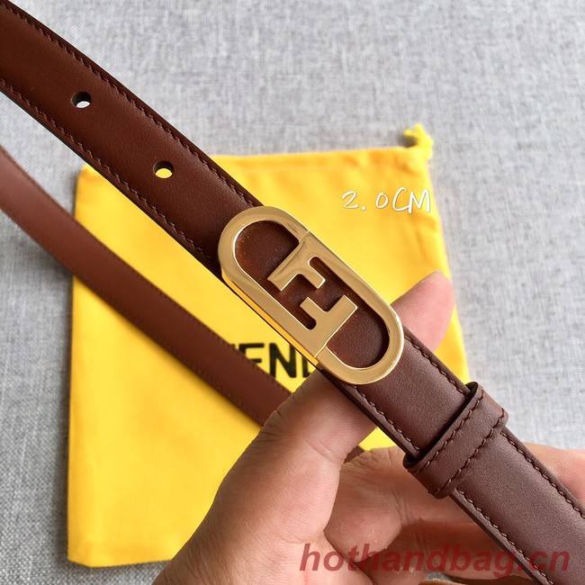 Fendi Leather Belt 20MM 2755